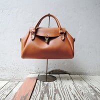 【OR313S】A4対応  2wayボストンBAG(S) 姫路レザー キャメル【ORZO】