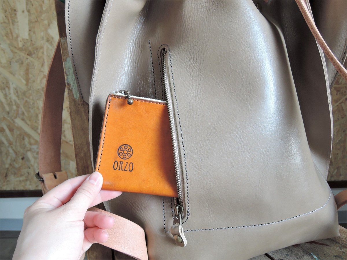 OR320L】≪オリジナルカラー≫ レザーバッグ リュック (L) グレージュ 