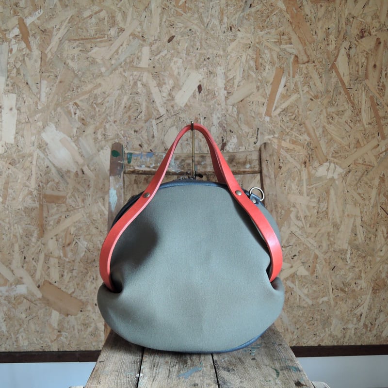 ぽむら　ボストンショルダーバッグ（L）　帆布 kaban-club_10456