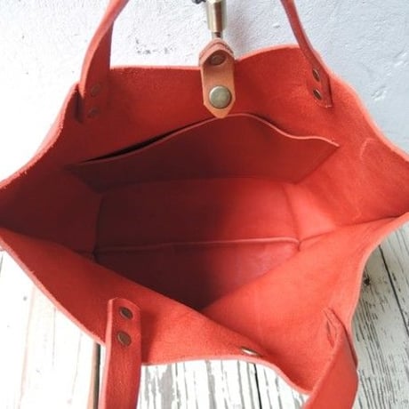 【ORZO】トート ショルダー 2wayBAG(S) レッド OR319