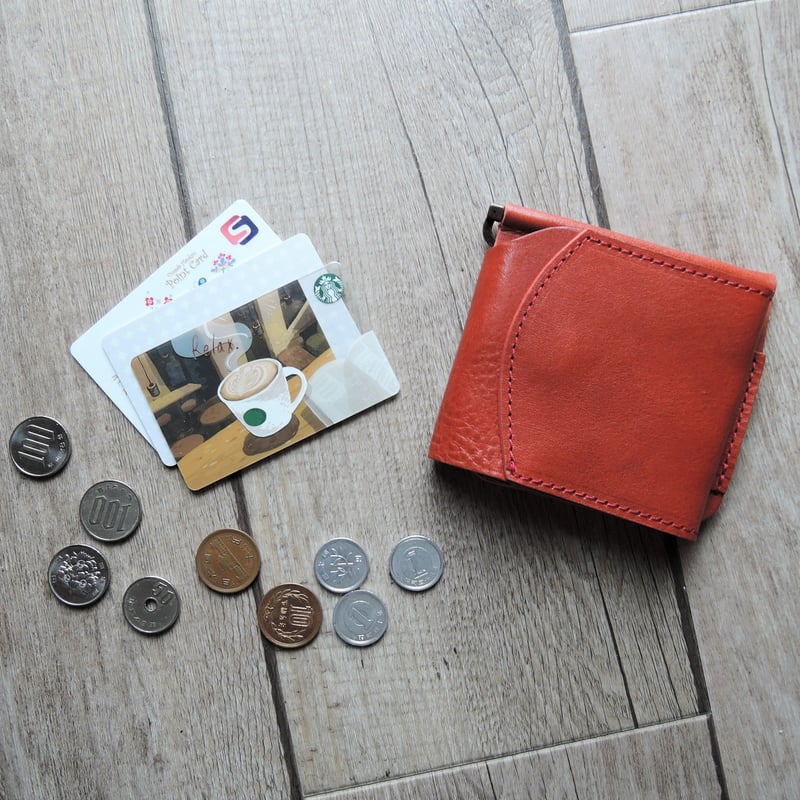 カラーカスタムもOK！】経年変化が楽しい マネークリップ仕様 二つ折り