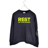 Smiling Bird Crewneck Sweatshirt-Navy