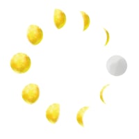 月のイラストセット