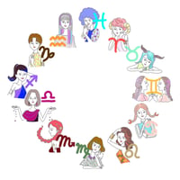 12星座ガール イラストセット