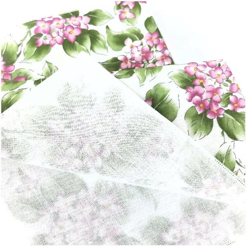 ガーゼハンカチ おしゃれ にじはごろも 紫陽花 あじさい 花柄 綿
