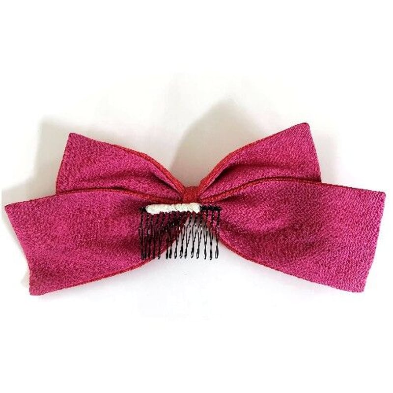 髪飾り(和装)183 正絹?帯生地リボン