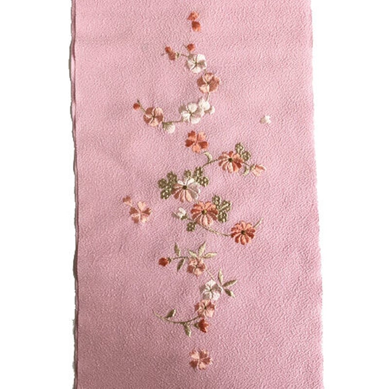 半襟 刺繍 カラー半襟 おしゃれ 半衿 かわいい 花柄 洗える 半えり 