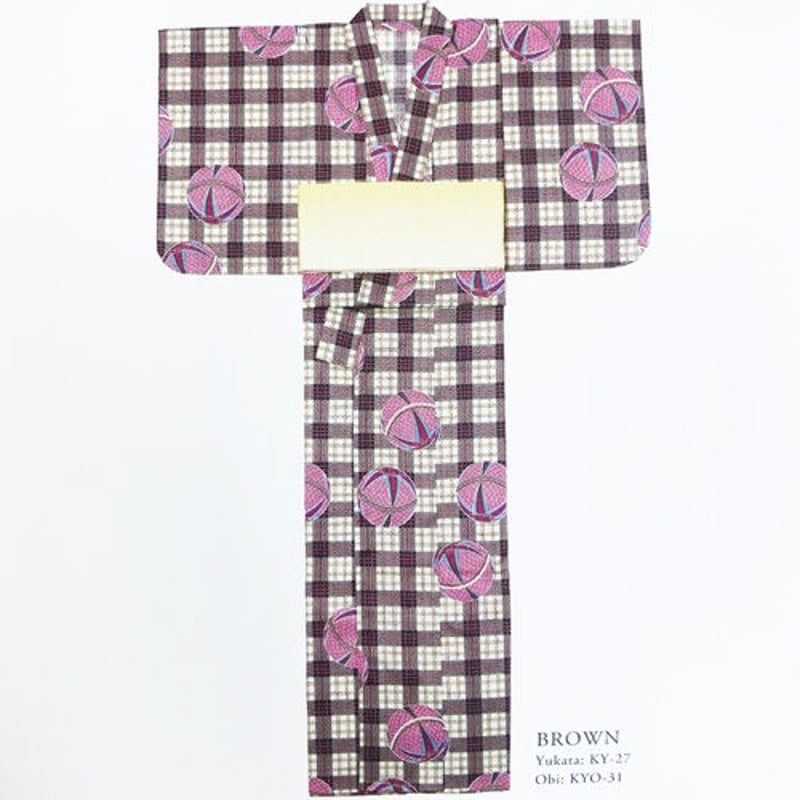 倖田來未 浴衣 レディース ゆかた おしゃれ まり柄 ピンク系 Kouda