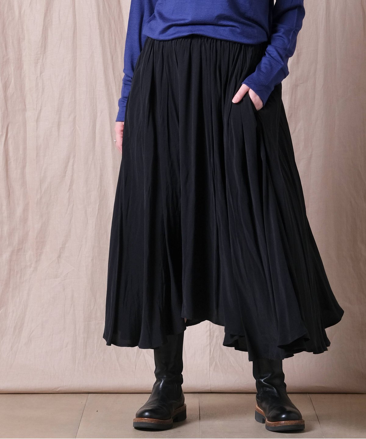 ボリュームスカート CALIFORNIA OUTFITTERS スカート 3-9E74 ピンタック ロング フレア