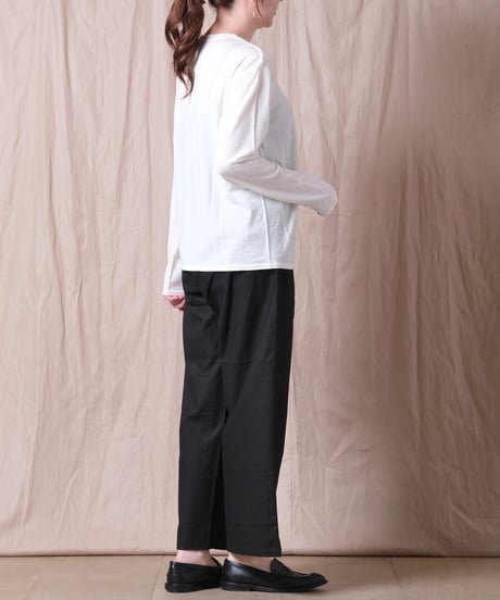 【TISSU】ウォッシャブルウール天竺 クルーネックプルオーバー/2サイズ展開/TS233CT092