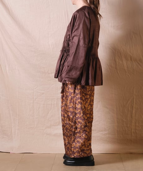 【BUNON】Embroidery Cache-coeur Blouse