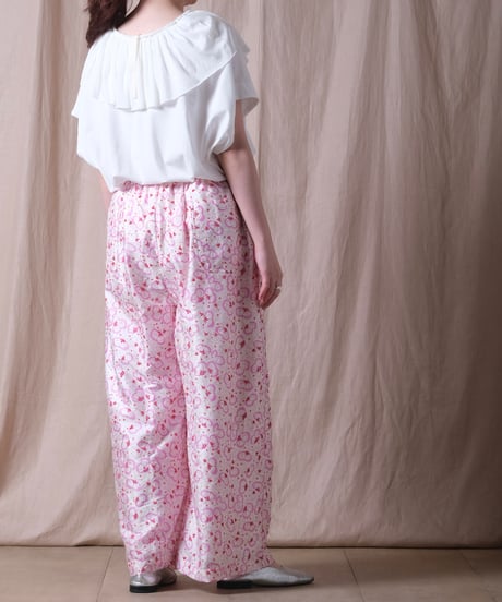 【BUNON】Embroidery Tuck pants /BN2507