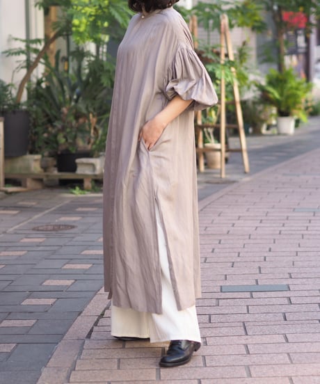 【suzuki takayuki】puff-sleeve shirt dress/A241-17