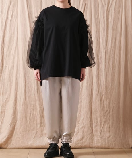 リボンヤーンネイビー系 幾何学模様 道行1027 