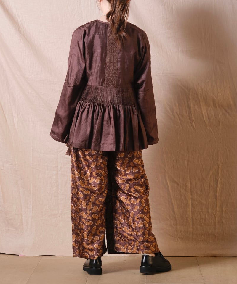 BUNON】Embroidery Tuck pants /BN2467 | cocuu