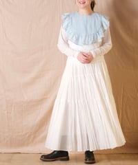 【BUNON】Pin Tuck Ruffle Collar/BN2477