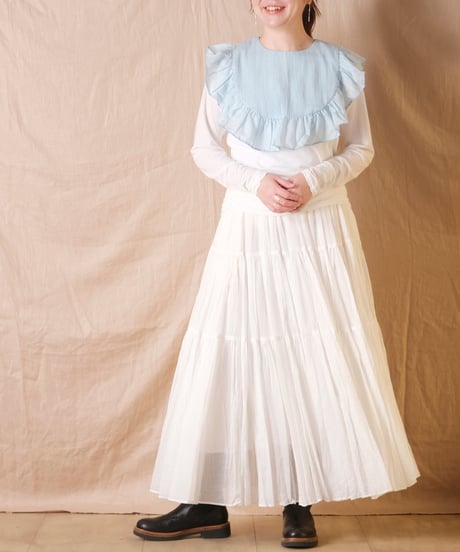 【BUNON】Pin Tuck Ruffle Collar/BN2477