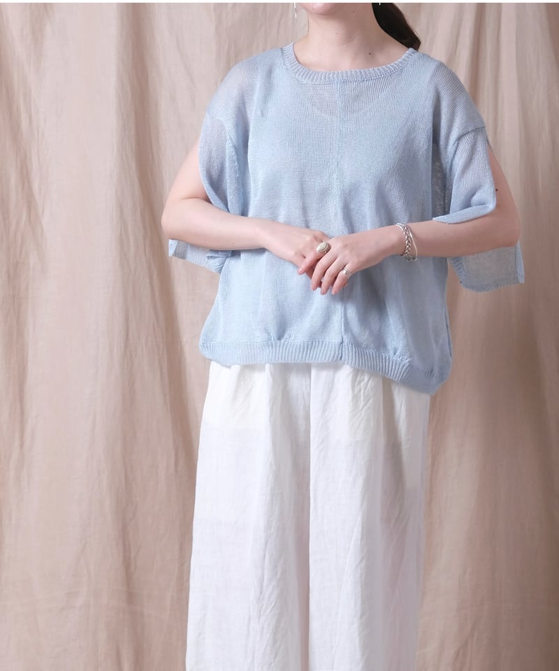 suzuki takayuki knitted t-shirt リネン ニット suzuki takayuki knitted t-shirt リネン ニット