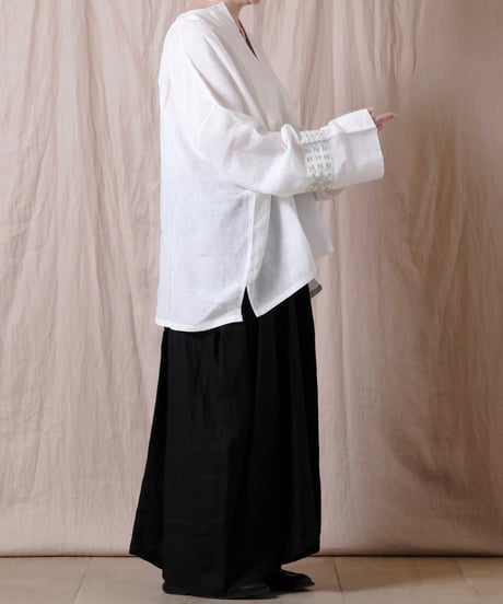 【BUNON】Embroidery Wide Pullover