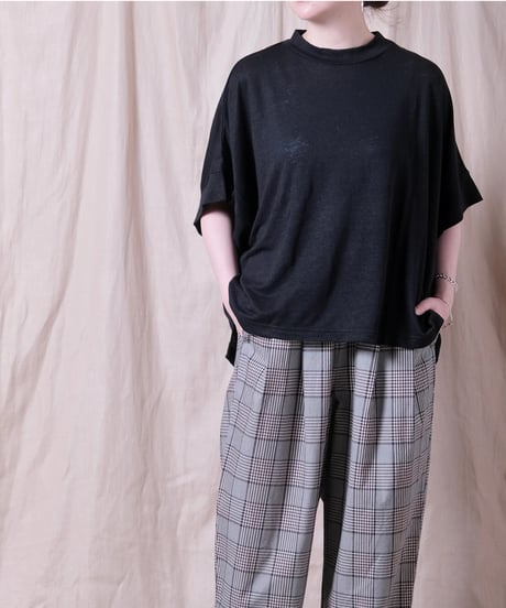 【TISSU】リバイバルリネン モックネックドルマンTシャツ/TS262CT038