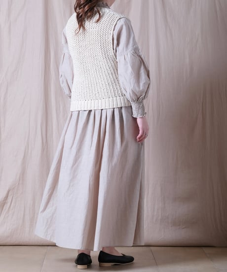 【PARIS DE AOUNE】ネパール手編みKNIT ベスト/PA260KN023