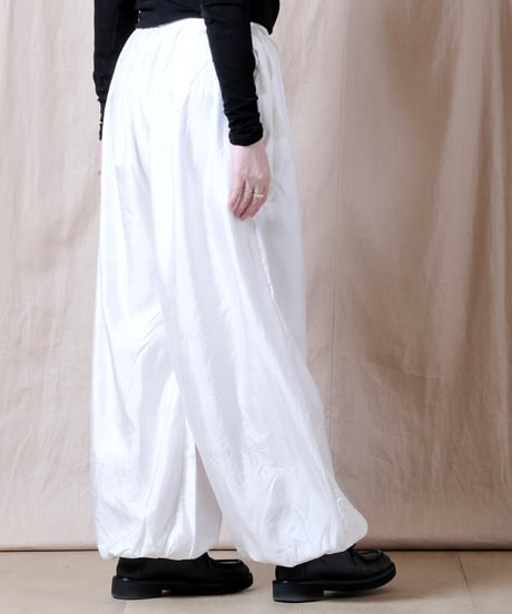 【BUNON】 Khadi Silk Tuck Gather Balloon Pants