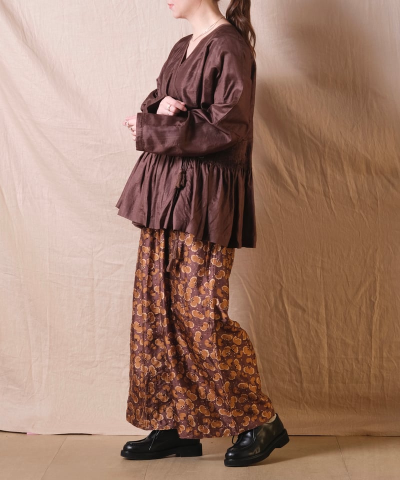 BUNON】Embroidery Tuck pants /BN2467 | cocuu