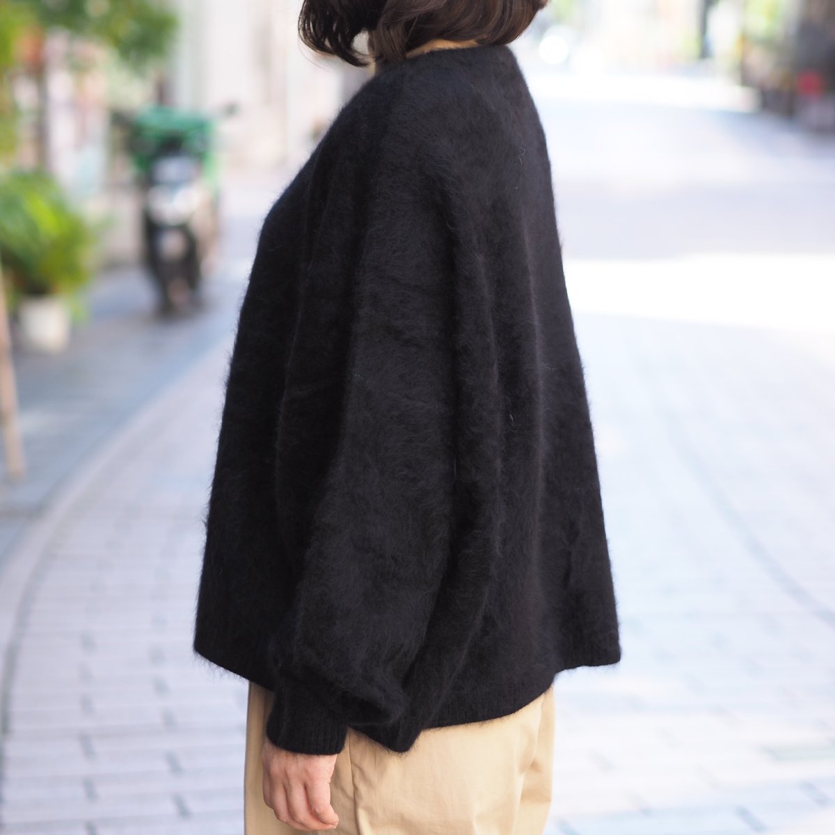 suzuki takayuki】brushed knitting cape | cocuu