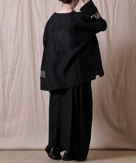 【BUNON】Embroidery Wide Pullover