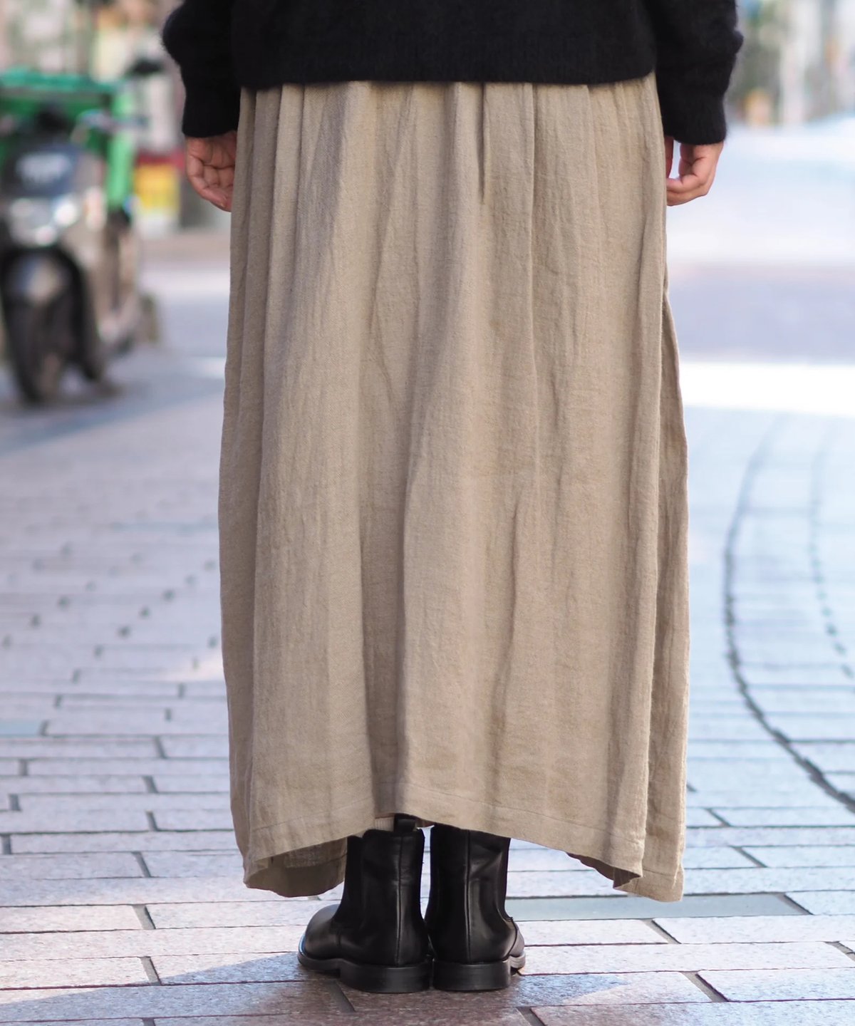 ulikasanctus ウルリカサンサスBrace pintuck スカート ulikasanctus ウルリカサンサスBrace pintuck スカート