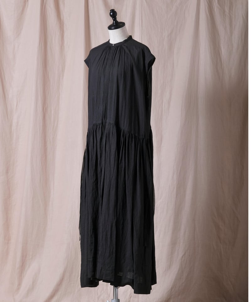 新品 suzuki takayuki linen dressワンピース ブラック suzuki takayuki linen dress black