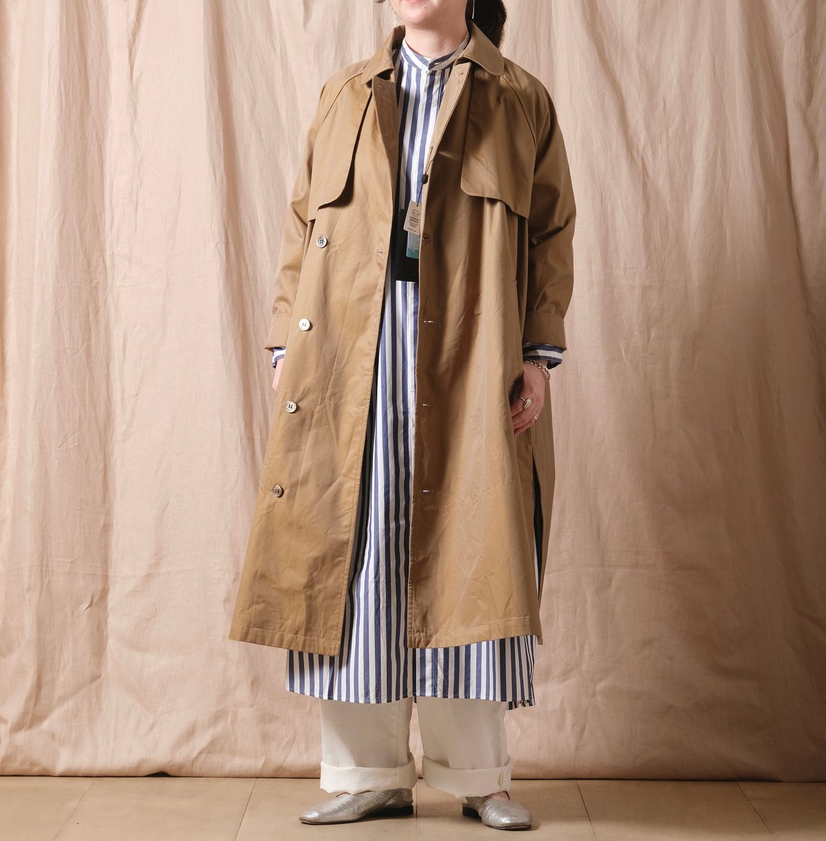 UNIVERSAL TISSU ハイデンシティ エフォートレストレンチ コート1 TISSU】ハイデンシティ エフォートレストレンチ/SIZE 1 | cocuu