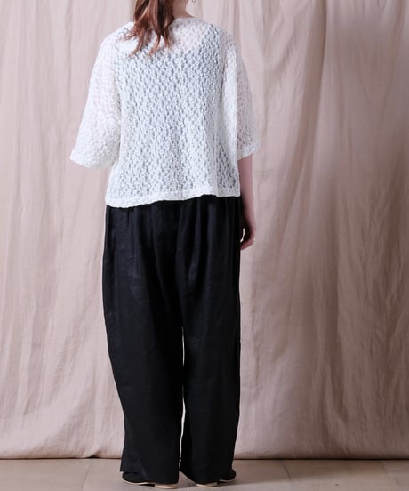 【TISSU】オーガニックシュリンクレース Tシャツ/TS260CT080