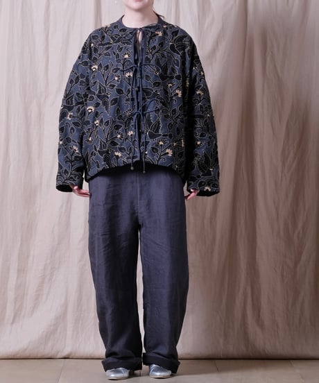 【BUNON】Brids Embroidery Blouson
