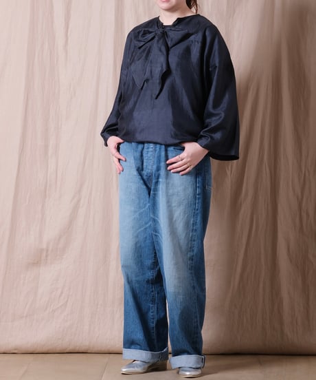 【BUNON】Ribbon Big Blouse