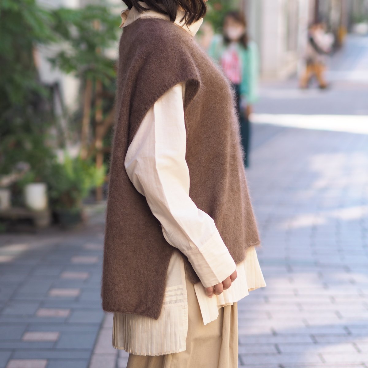 【suzuki takayuki】brushed knitting vest/A242-10 