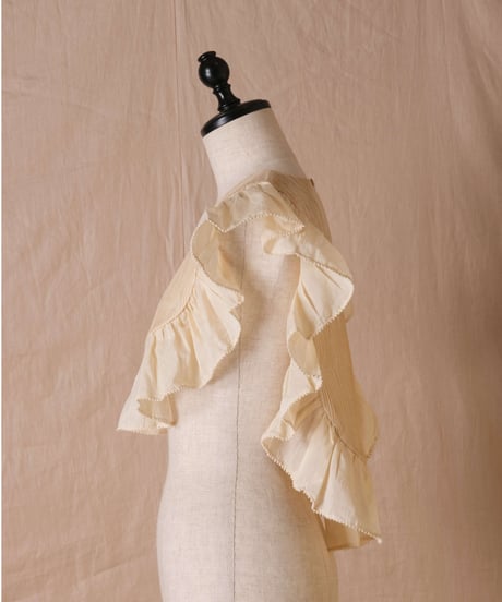 【BUNON】Pin Tuck Ruffle Collar/BN2477