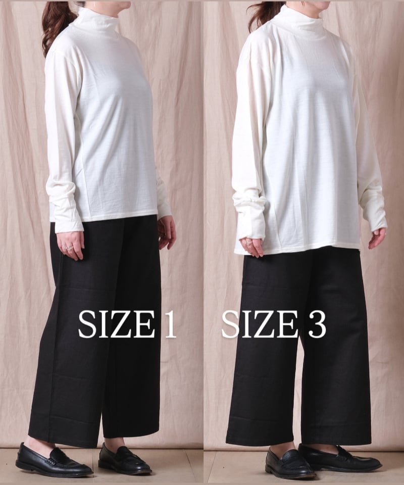 5072【美品】45R ウォッシャブルウール フレアTシャツ　ブラック セール】 【ウォッシャブル】ウールボイル ブラウス （シャツ