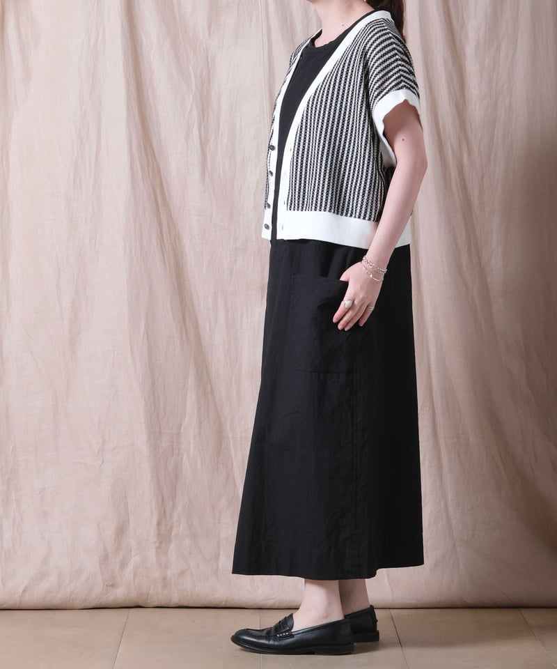 UNIVERSAL TISSU】トリプルワッシャーリネン 3Dワンピース/UT232OP02