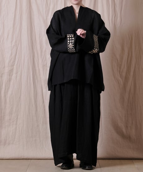 【BUNON】Embroidery Wide Pullover