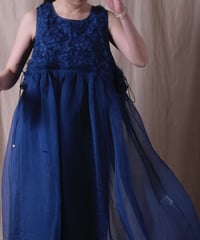 【BUNON】 Kahdi Silk Embroidery Dress/BN2513