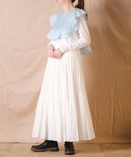 【BUNON】Pin Tuck Ruffle Collar/BN2477