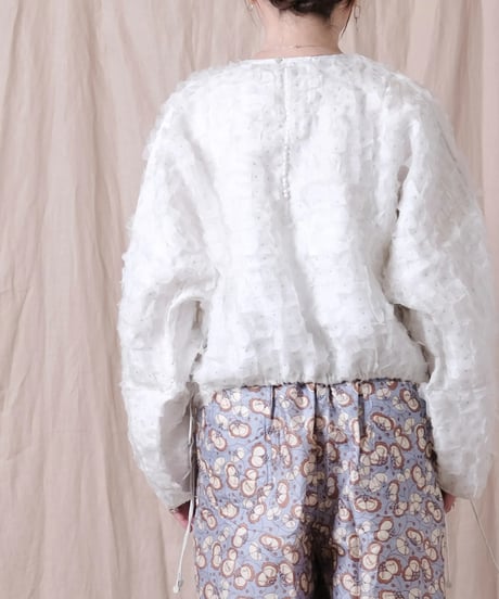【BUNON】 Embroidery blouse