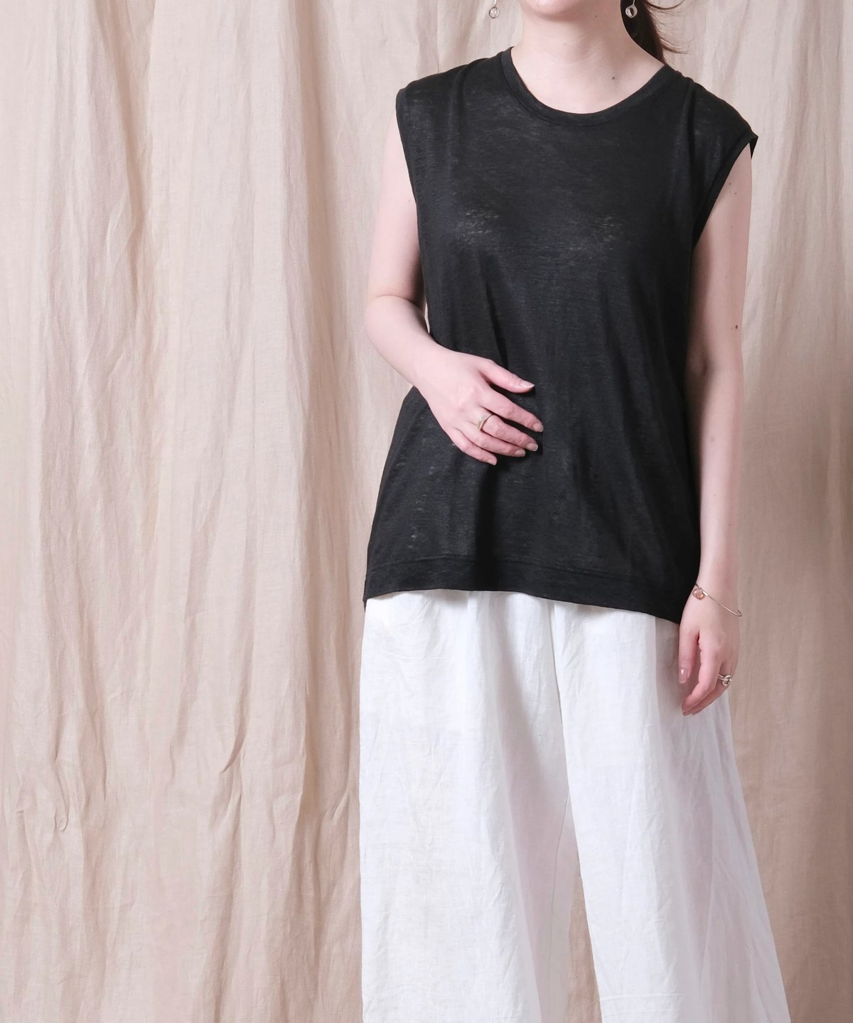 トップス suzuki takayuki knitted vest linen トップス suzuki takayuki knitted vest linen トップス suzuki