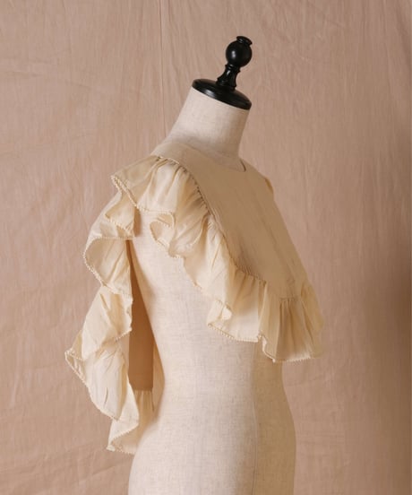 【BUNON】Pin Tuck Ruffle Collar/BN2477