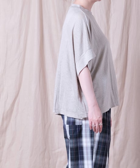 【TISSU】リバイバルリネン モックネックドルマンTシャツ/TS262CT038