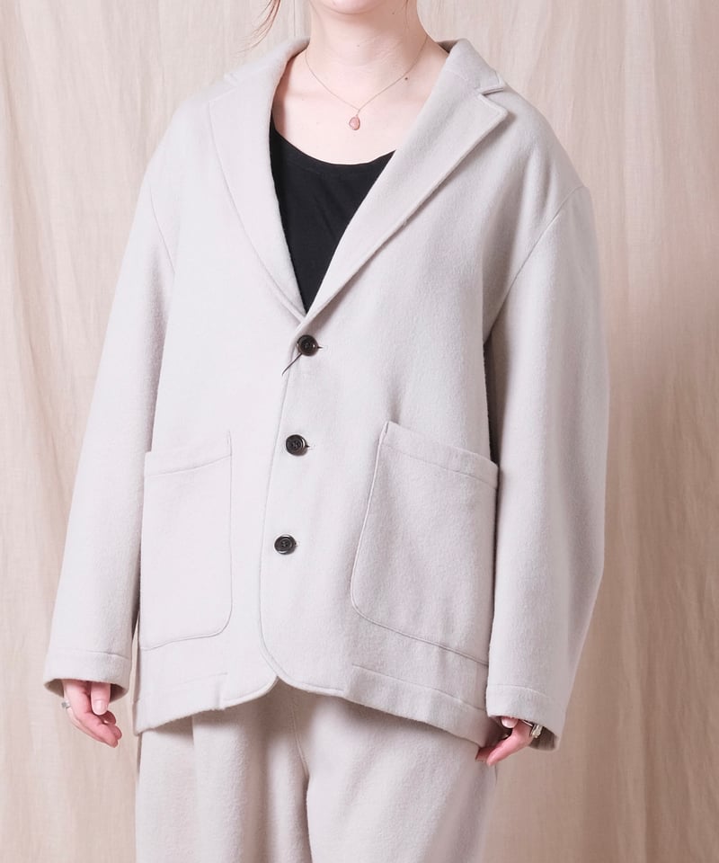 christian peau ウールカシミヤ ジャージー テーラードジャケット christian peau ウールカシミヤ ジャージー テーラードジャケット