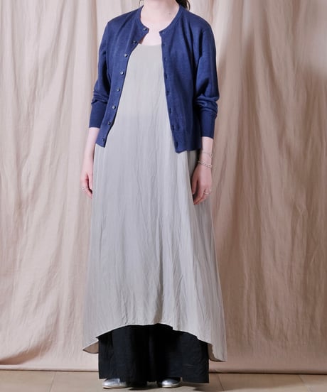 【UNIVERSAL TISSU】French Pure Linen クルーネックカーディガン/UT262KN001