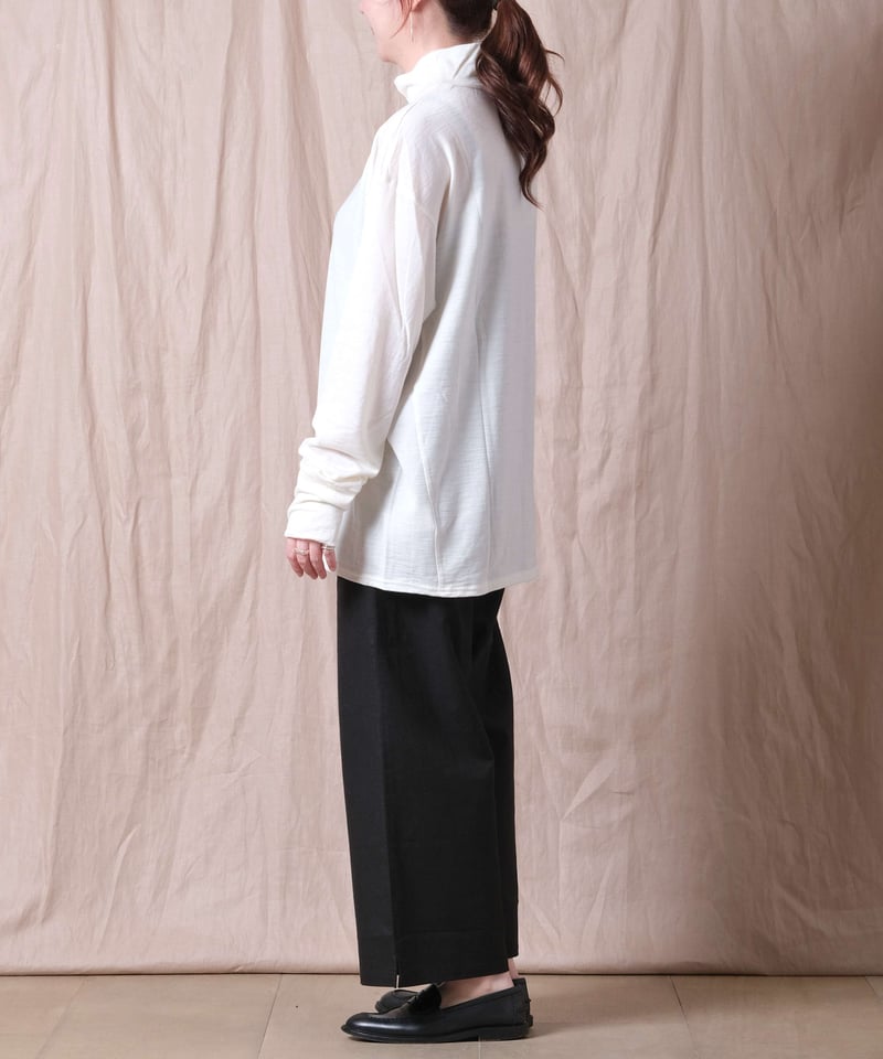 TISSU】ウォッシャブルウール天竺 タートルネックプルオーバー/2