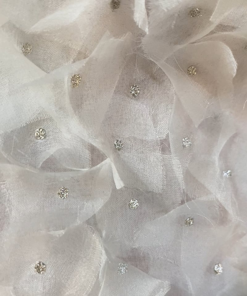 本日のみお値下　新品　bunonブノン　今期新作　シルクオーガンジー刺繍 ベスト BUNON】Hydrangea Gilet /BN2470 | cocuu